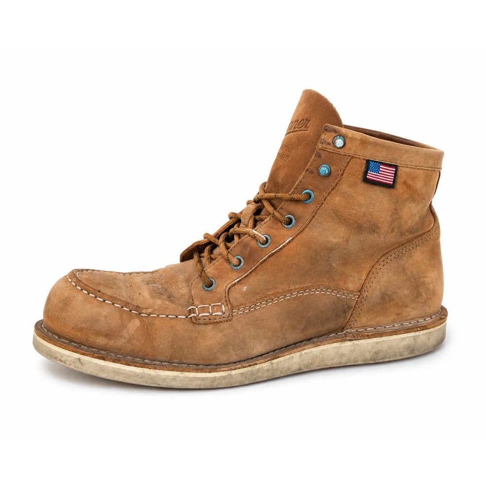 Danner Bull Run Lux Sunstone 31660 Men's 10.5 D Moc Toe Leather Boots USA